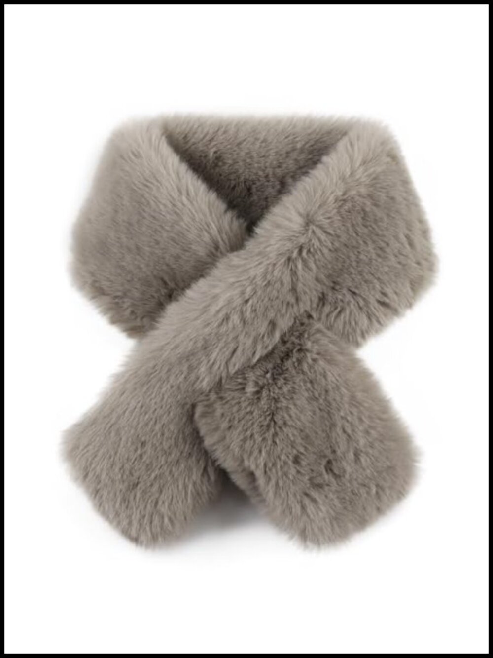 Women's Faux Fur Scarf Winter Neck Warmer for Cold Weather